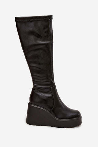  Laarzen met sleehak model 220718 Step in style 