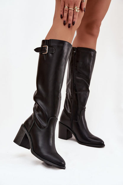  Laarzen met hoge hakken model 220722 Step in style 