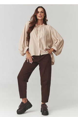  Damesoverhemd model 221048 Makadamia 