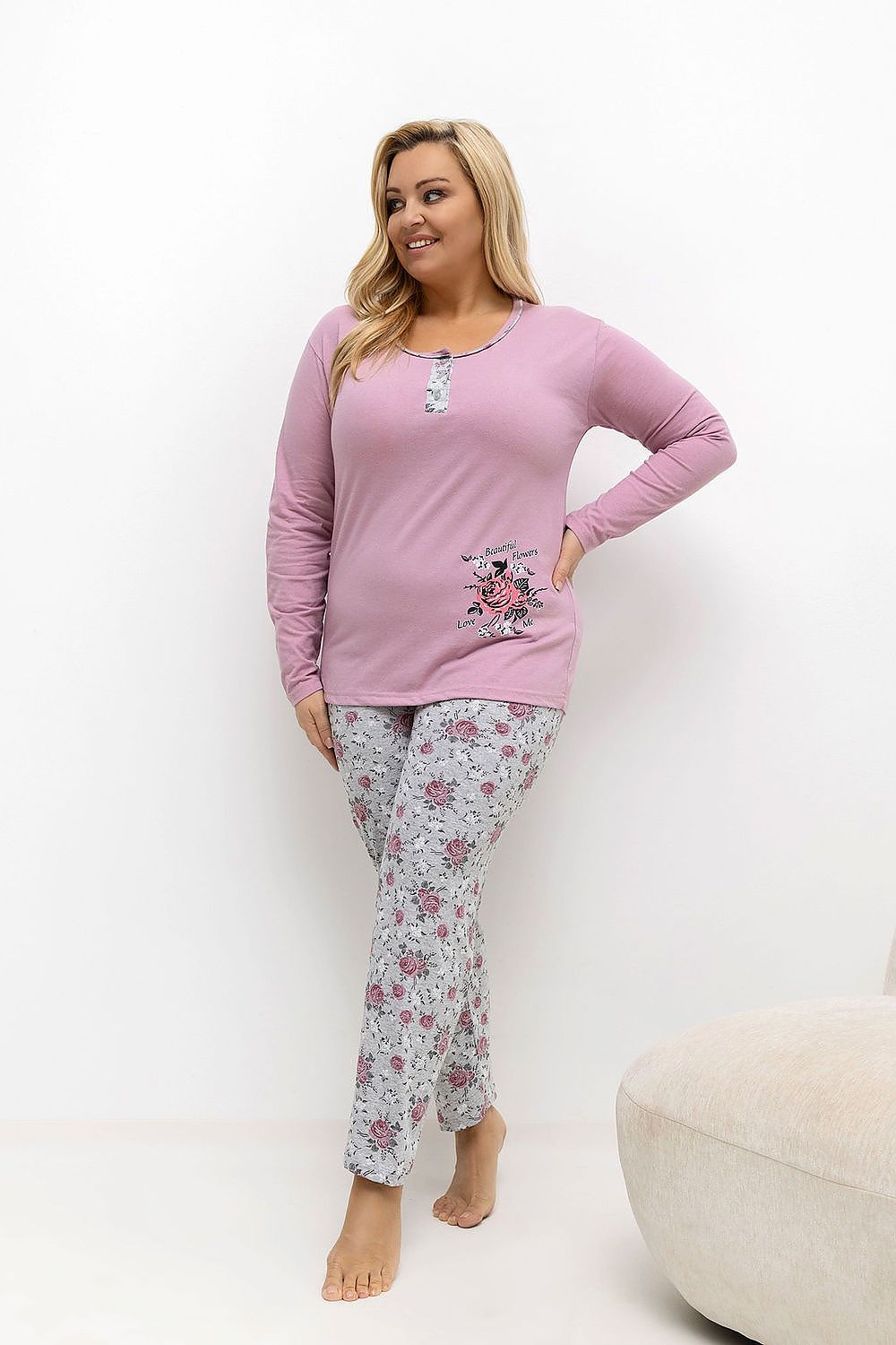  Plus Size Pyjama model 221188 Forever Pink 