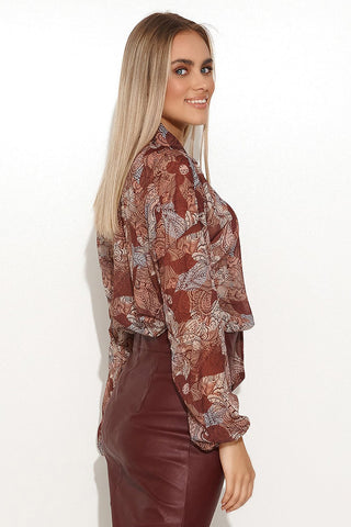  blouse model 157007 Makadamia 