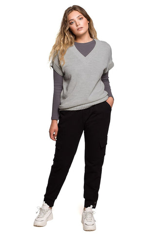  mouwloze trui model 157585 BE Knit 