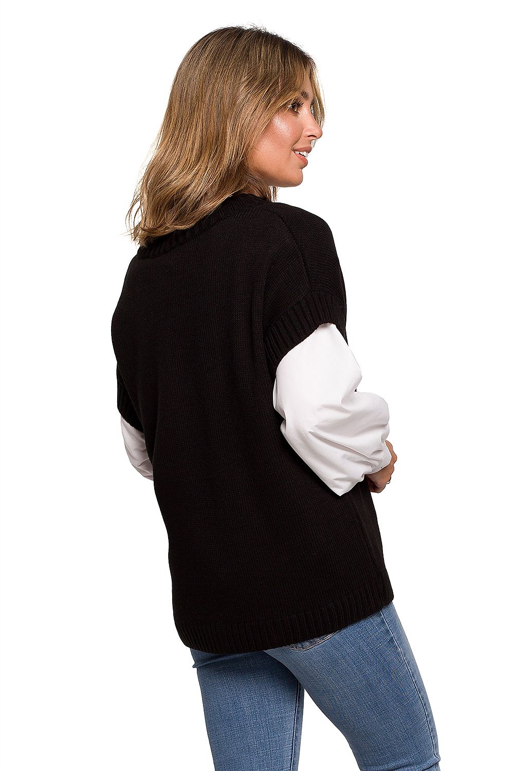  mouwloze trui model 157588 BE Knit 