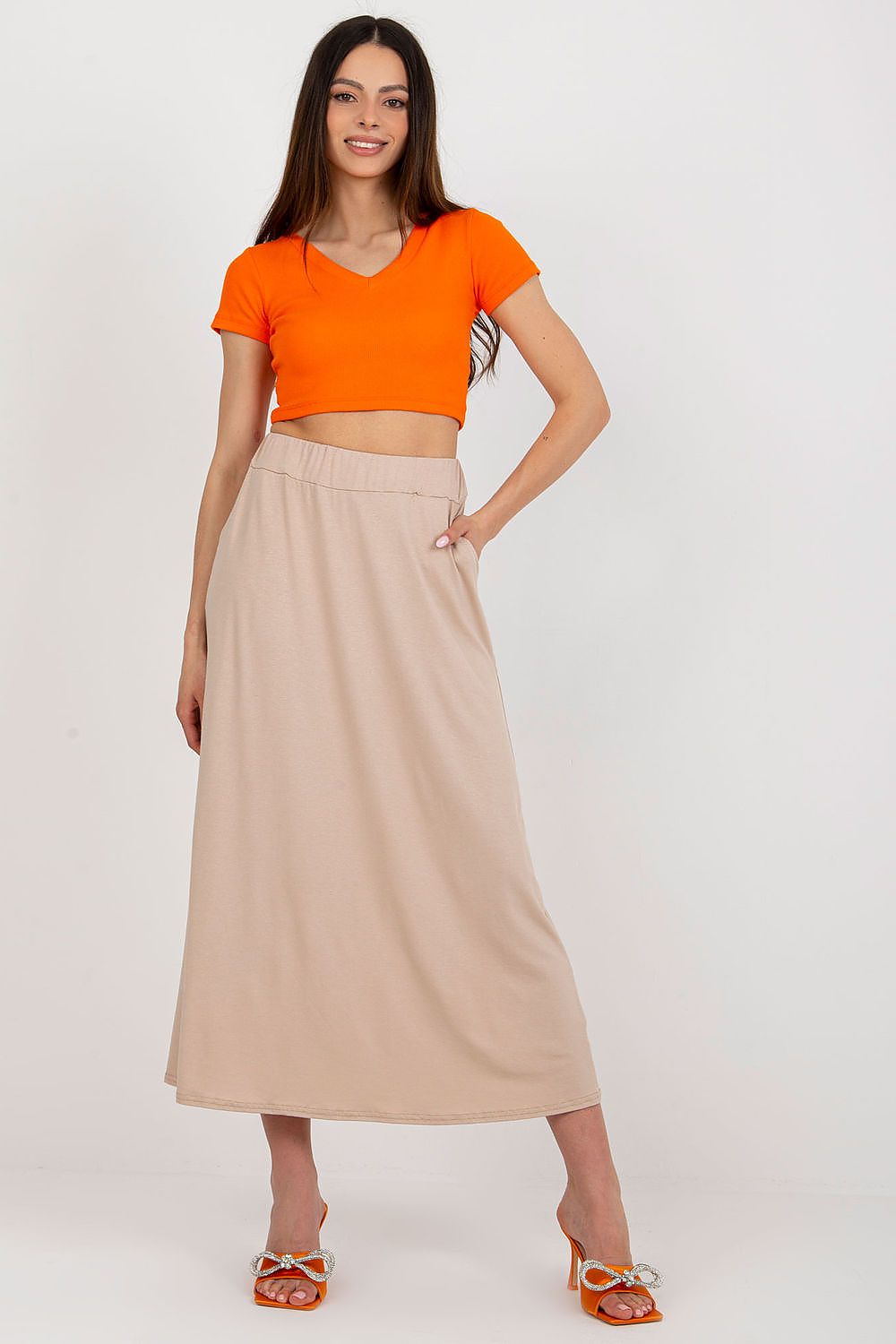  Lange rok model 180214 Rue Paris 