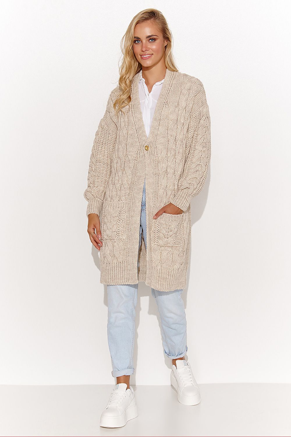  cardigan model 184394 Makadamia 